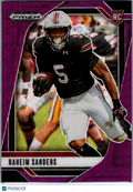 2025 Panini Prizm Draft Picks Raheim Sanders #113 Purple RC