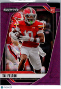 2025 Panini Prizm Draft Picks Tai Felton #36 Purple RC