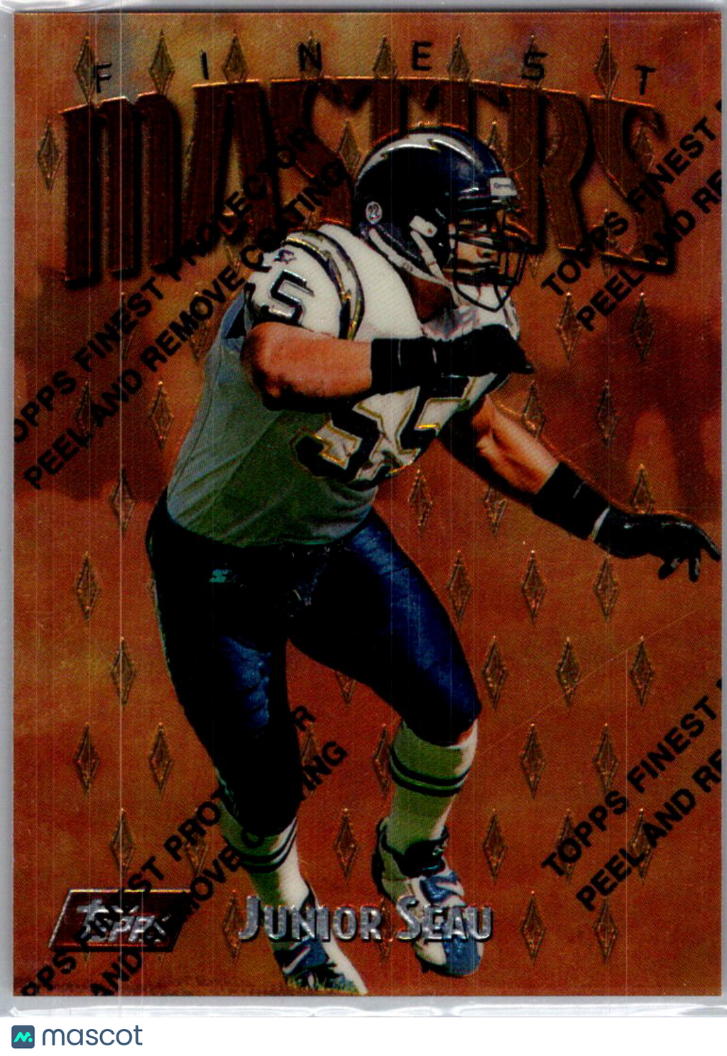 1997 Topps Finest Masters Junior Seau #M17 Bronze With Protective Coating