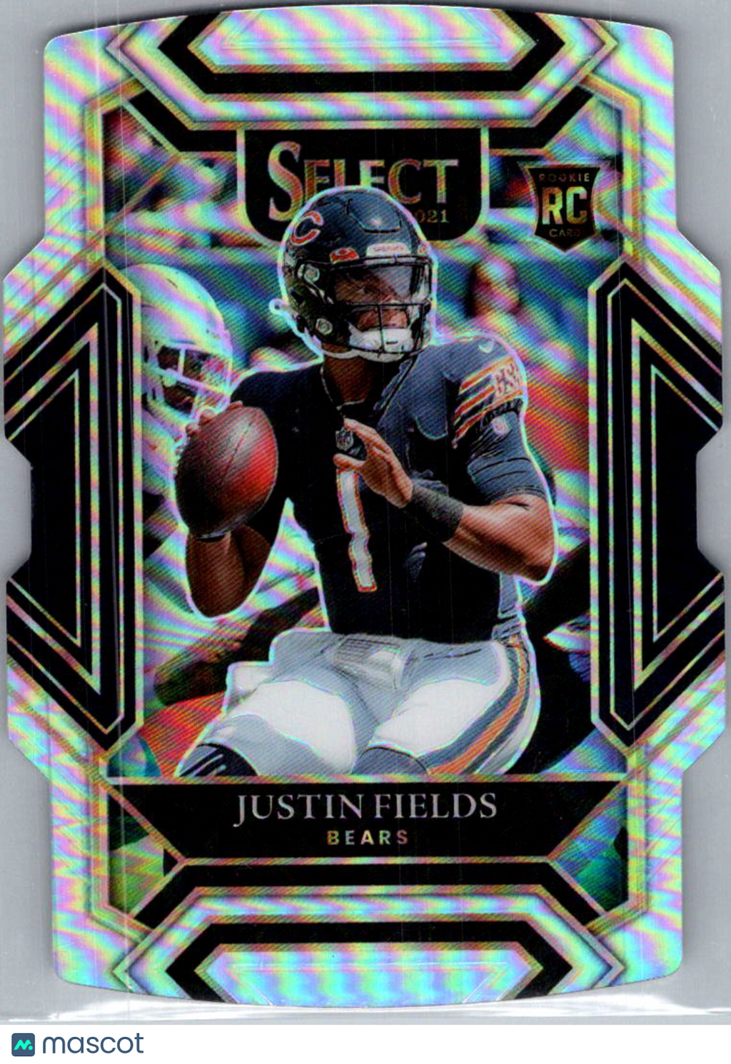 2022 Panini Select Justin Fields #250 Silver Prizm RC