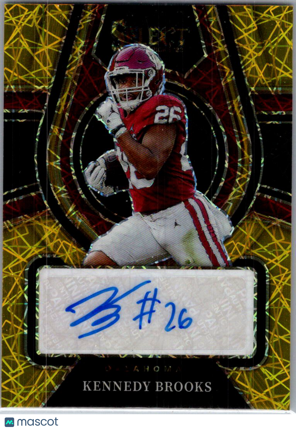 2022 Panini Select Draft Picks Kennedy Brooks #RS-KBR /75 Auto