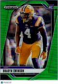 2025 Panini Prizm Draft Picks Bradyn Swinson #52 Green RC