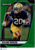 2025 Panini Prizm Draft Picks Benjamin Morrison #75 Green RC