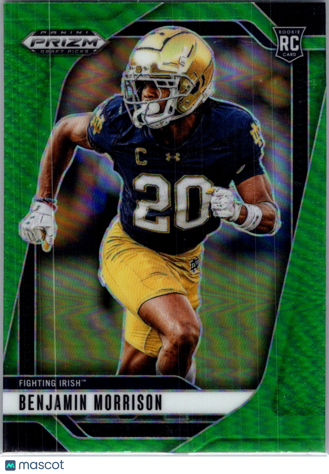2025 Panini Prizm Draft Picks Benjamin Morrison #75 Green RC