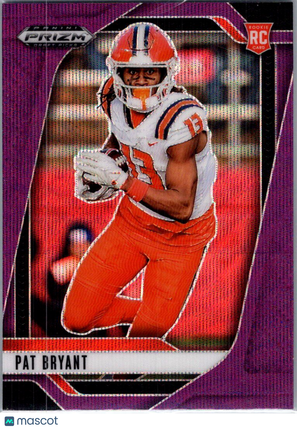 2025 Panini Prizm Draft Picks Pat Bryant #35 Purple Wave RC
