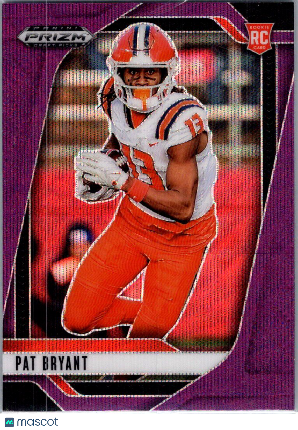 2025 Panini Prizm Draft Picks Pat Bryant #35 Purple Wave RC