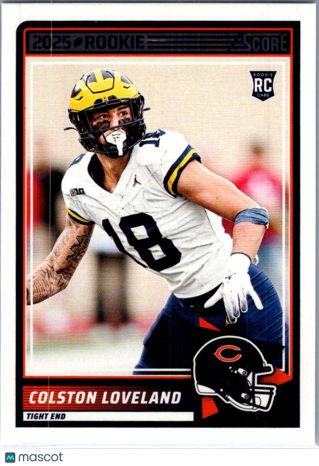 2025 Panini Score Football Colston Loveland #31 RC