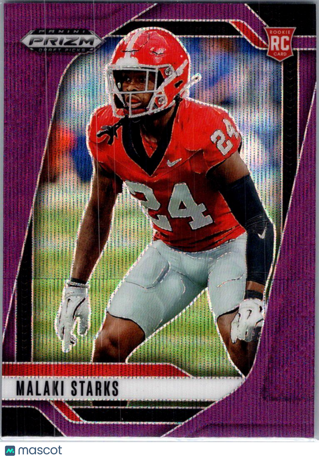 2025 Panini Prizm Draft Picks Malaki Starks #32 Purple Wave RC