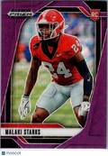 2025 Panini Prizm Draft Picks Malaki Starks #32 Purple Wave RC