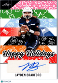 2025 Leaf Happy Holidays Jayden Bradford #BA-JB2 Auto