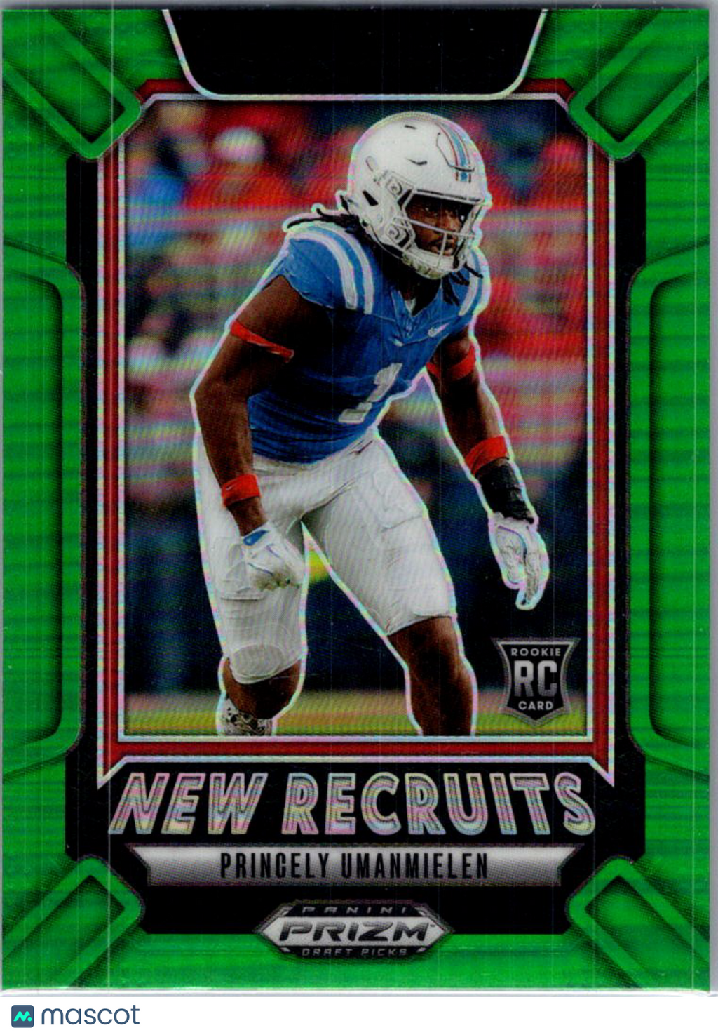 2025 Panini Prizm Draft Picks Princely Umanmielen #14 Green RC