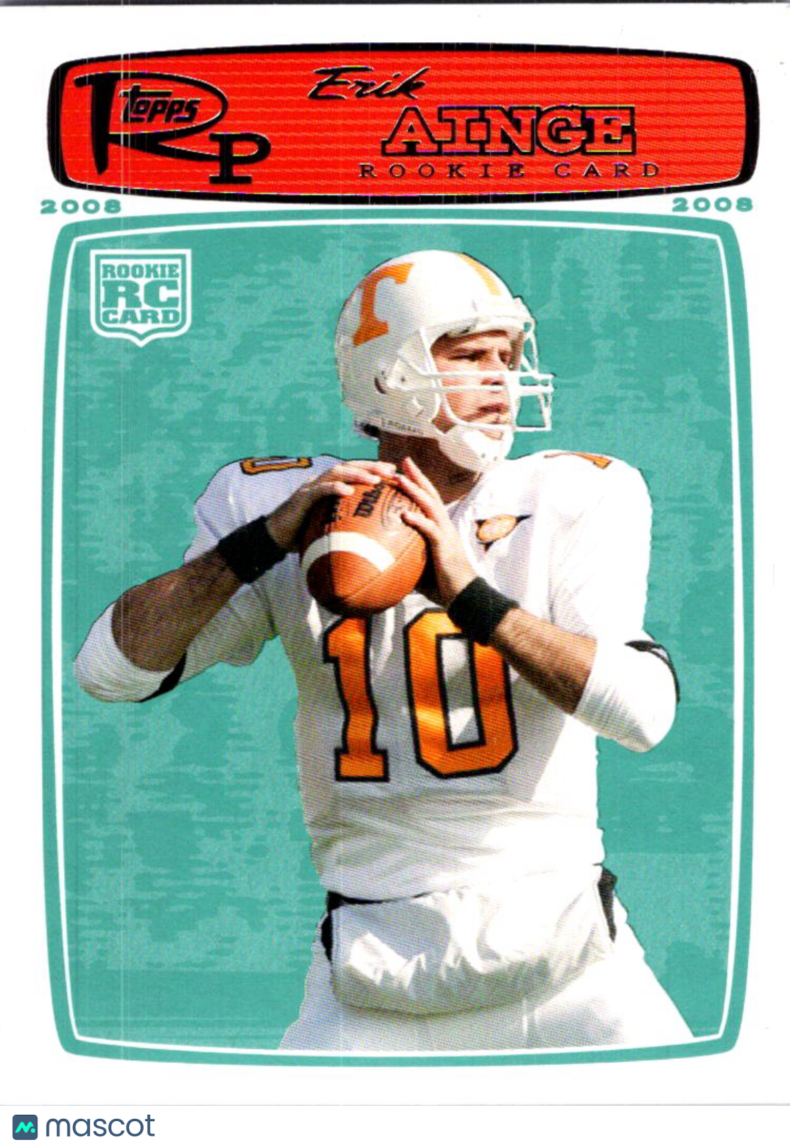 2008 Topps Progression Erik Ainge #182 RC