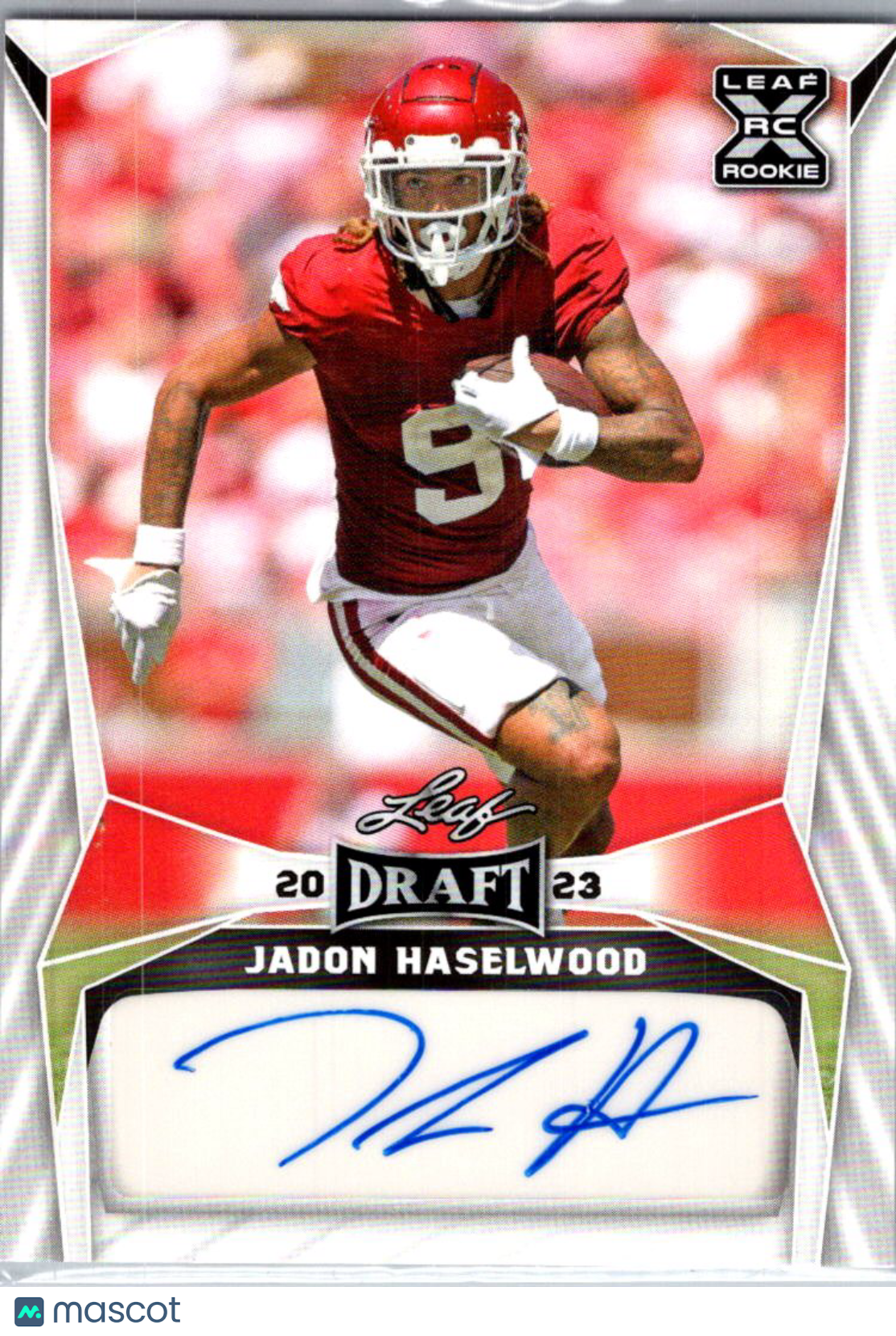 2023 Leaf Draft Jadon Haselwood #BA-JH1 RC Auto