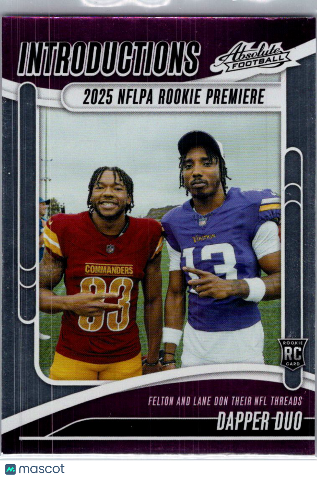 2025 Panini Absolute Football Tai Felton Jaylin Lane #I-TFN RC