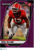 2025 Panini Prizm Draft Picks Mykel Williams #31 Purple Wave RC