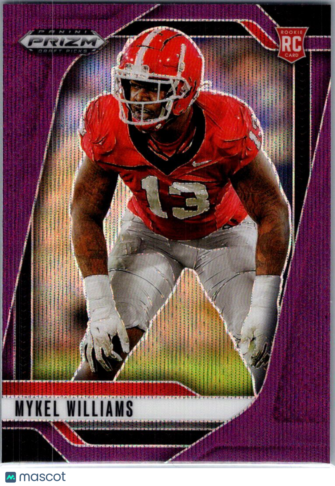 2025 Panini Prizm Draft Picks Mykel Williams #31 Purple Wave RC