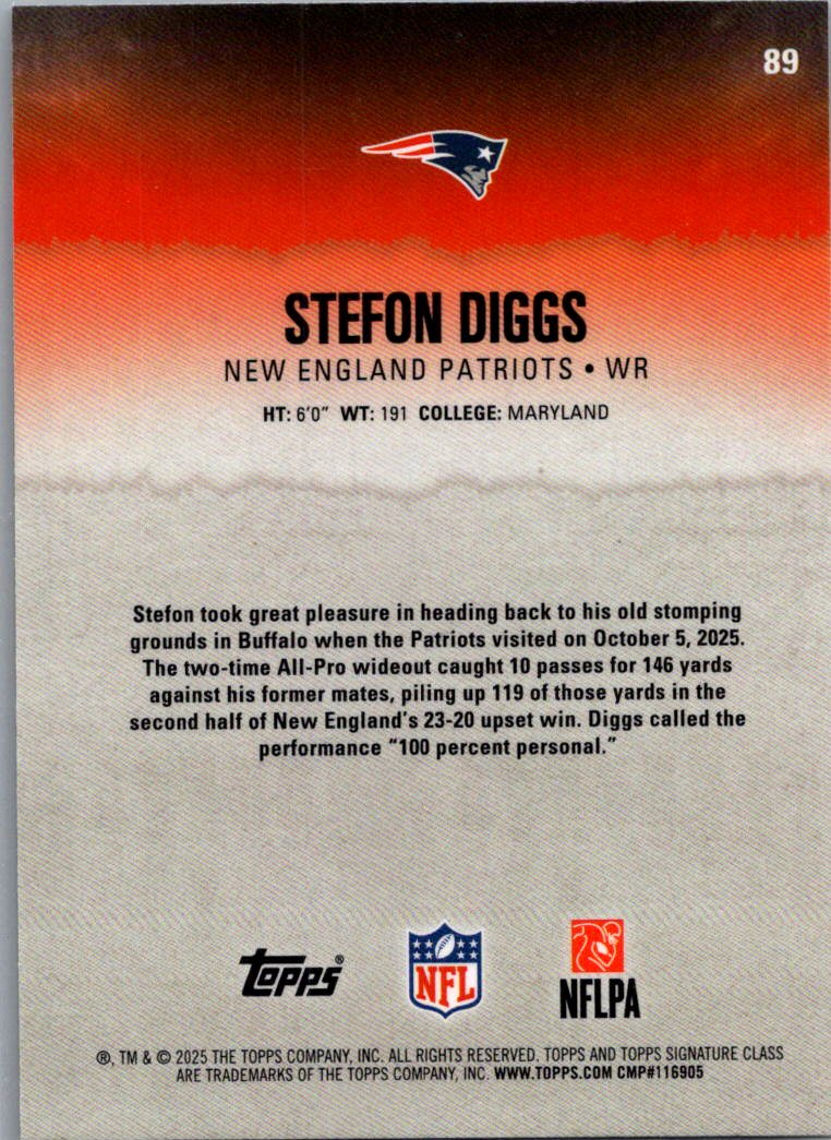 2025 Topps Composite Stefon Diggs #89 Refractor
