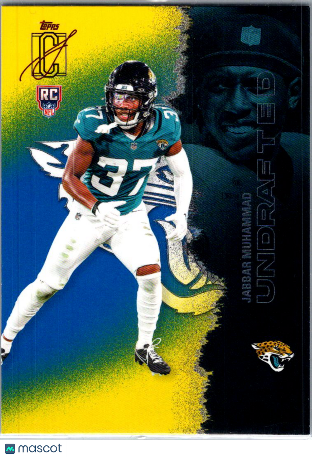 2025 Topps Composite Jabbar Muhammad #250 Yellow & Black RC