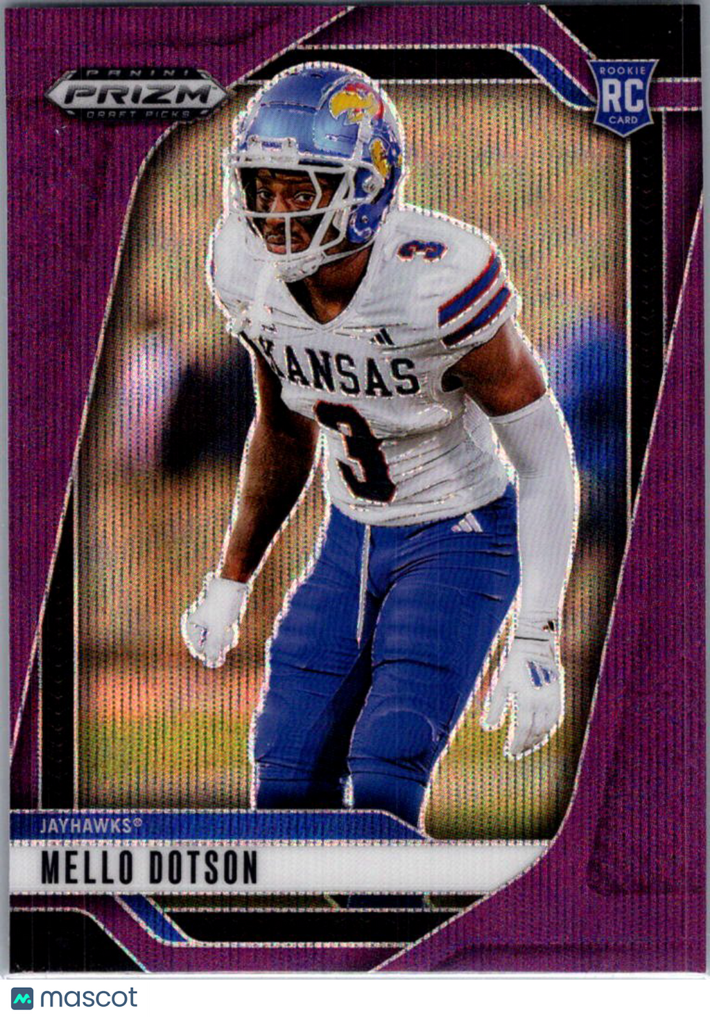 2025 Panini Prizm Draft Picks Mello Dotson #42 Purple RC