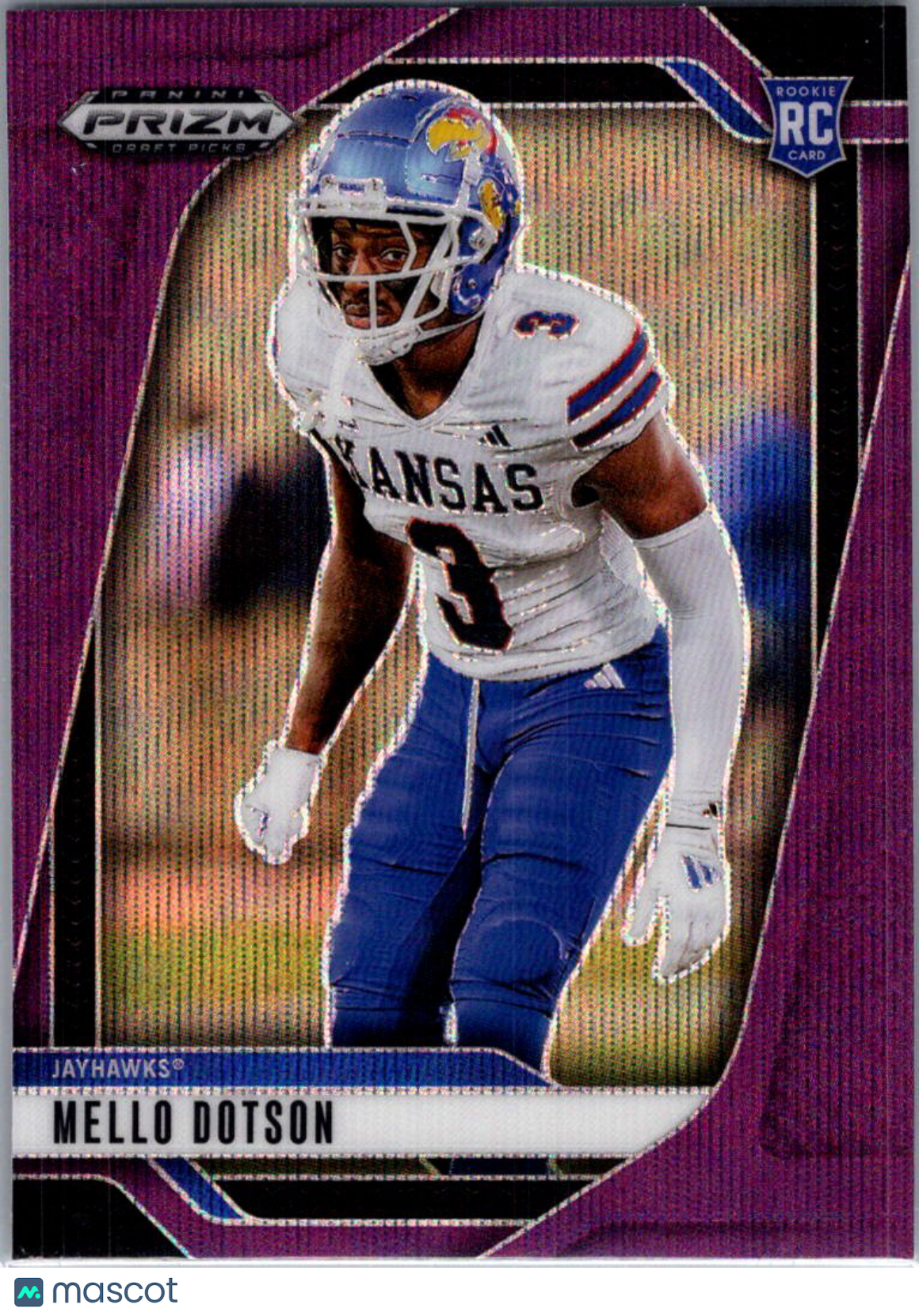 2025 Panini Prizm Draft Picks Mello Dotson #42 Purple RC
