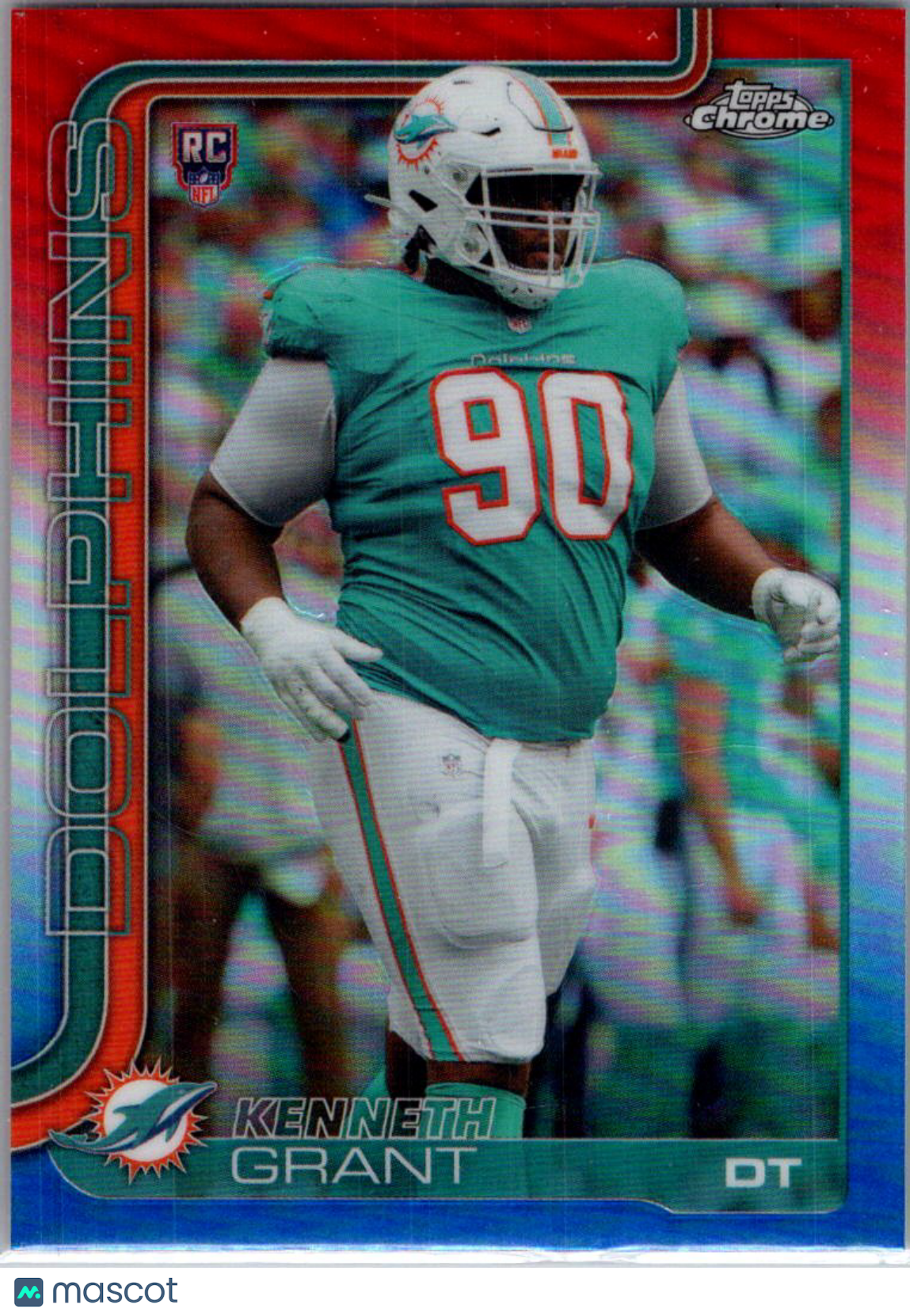2025 Topps Chrome Kenneth Grant #362 Red White & Blue RC