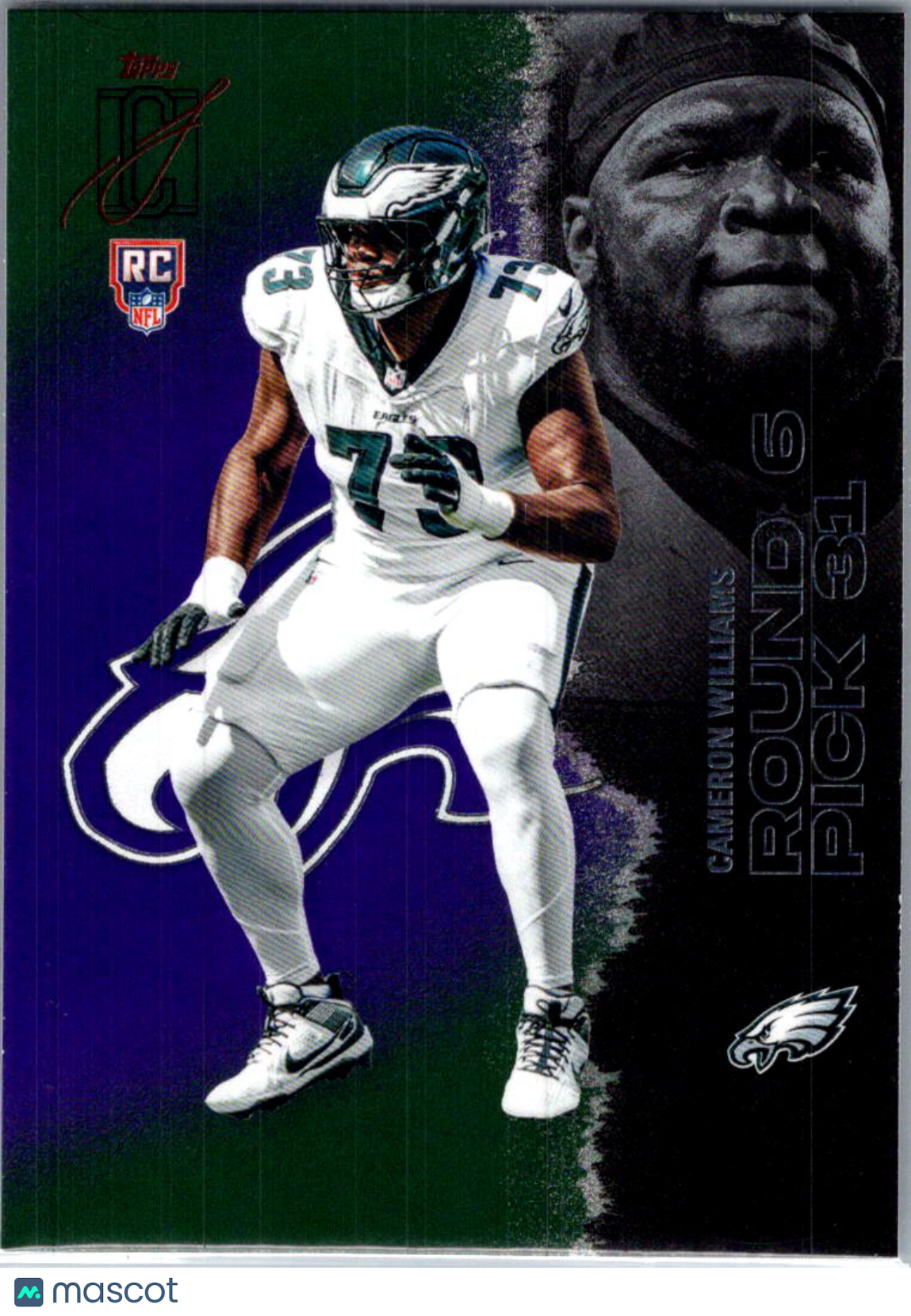 2025 Topps Cameron Williams #203 Purple & Black RC