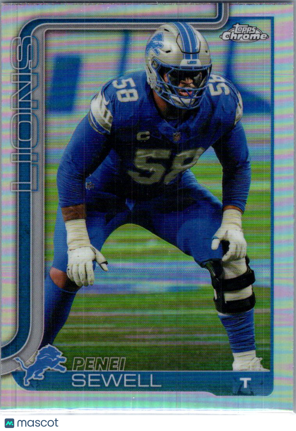2025 Topps Chrome Football Penei Sewell #99 Refractor