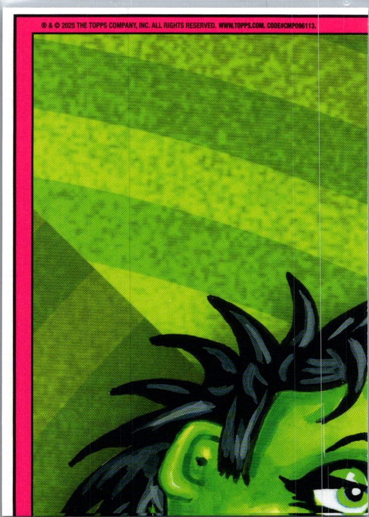 2025 Topps Garbage Pail Kids Green Day Dana Decay Sticker #10b