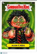 2025 Topps Garbage Pail Kids Green Day Mask Cara Checklist #50b