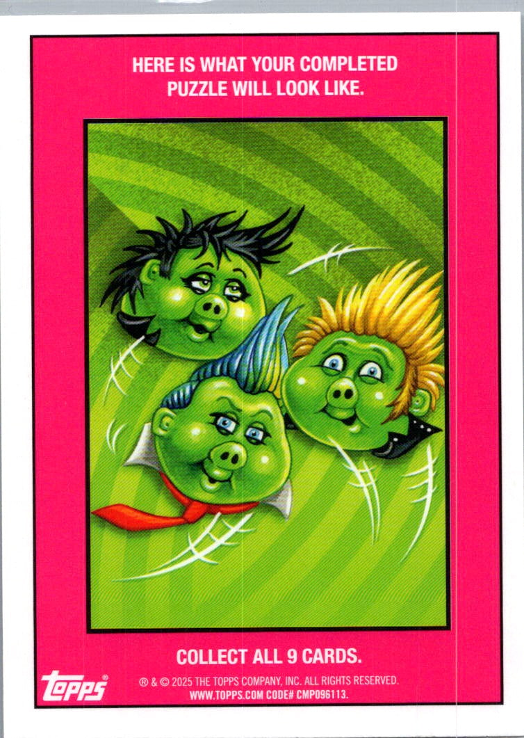 2025 Topps Garbage Pail Kids Green Day Juan Eyed #38b
