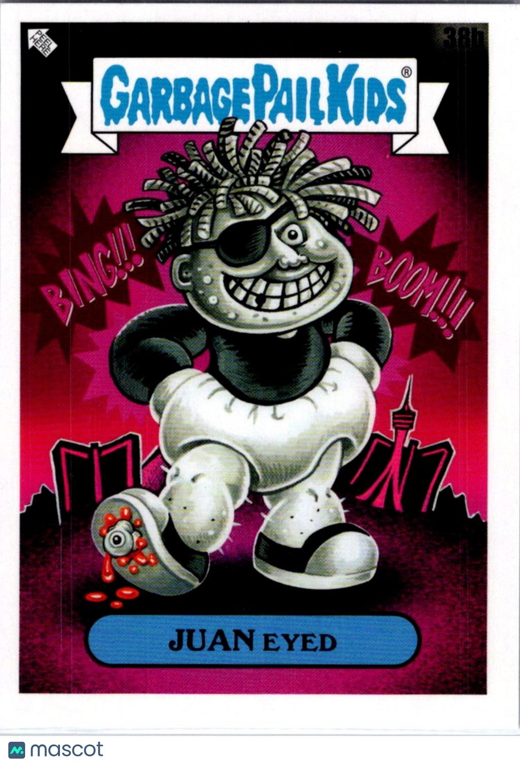 2025 Topps Garbage Pail Kids Green Day Juan Eyed #38b