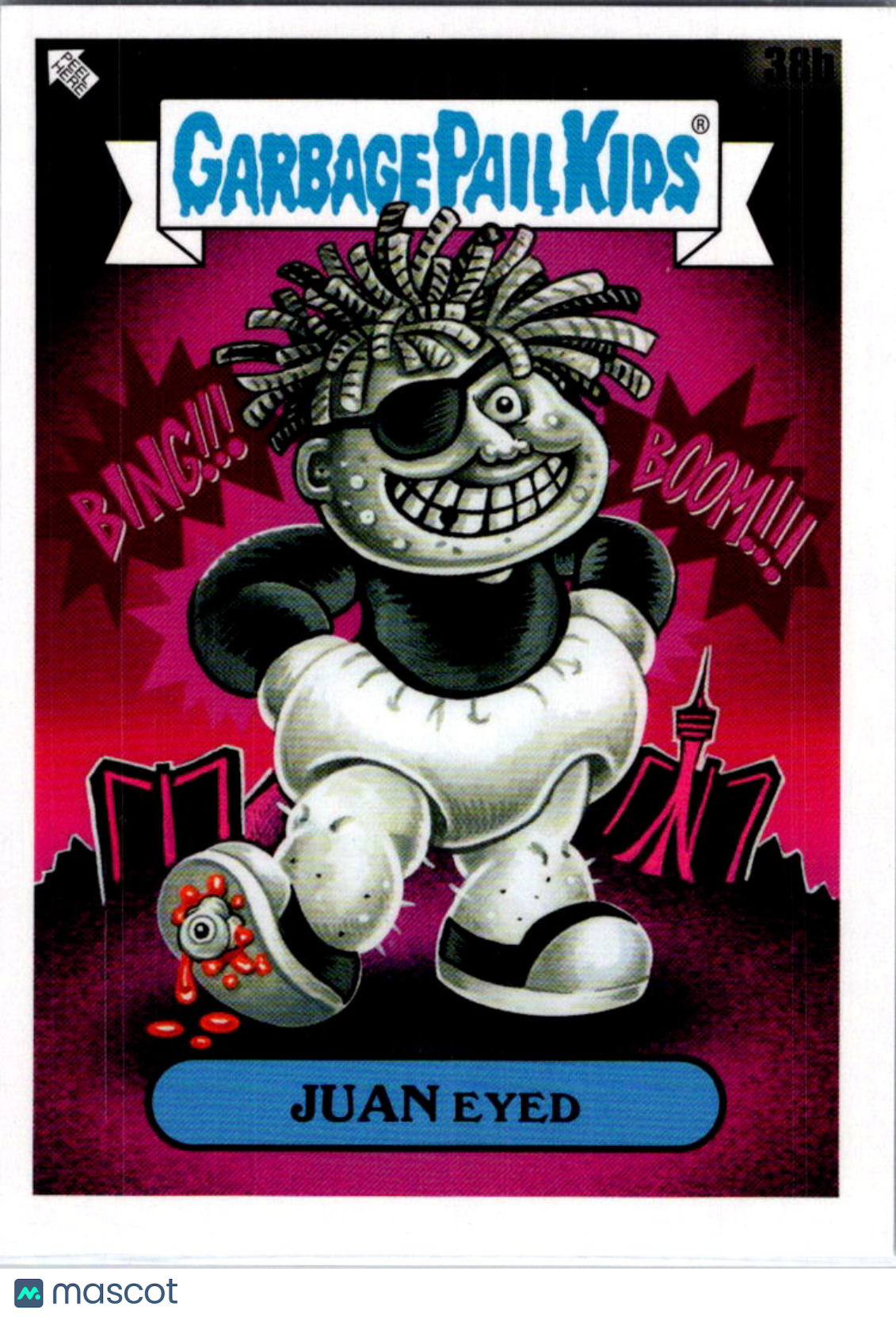 2025 Topps Garbage Pail Kids Green Day Juan Eyed #38b