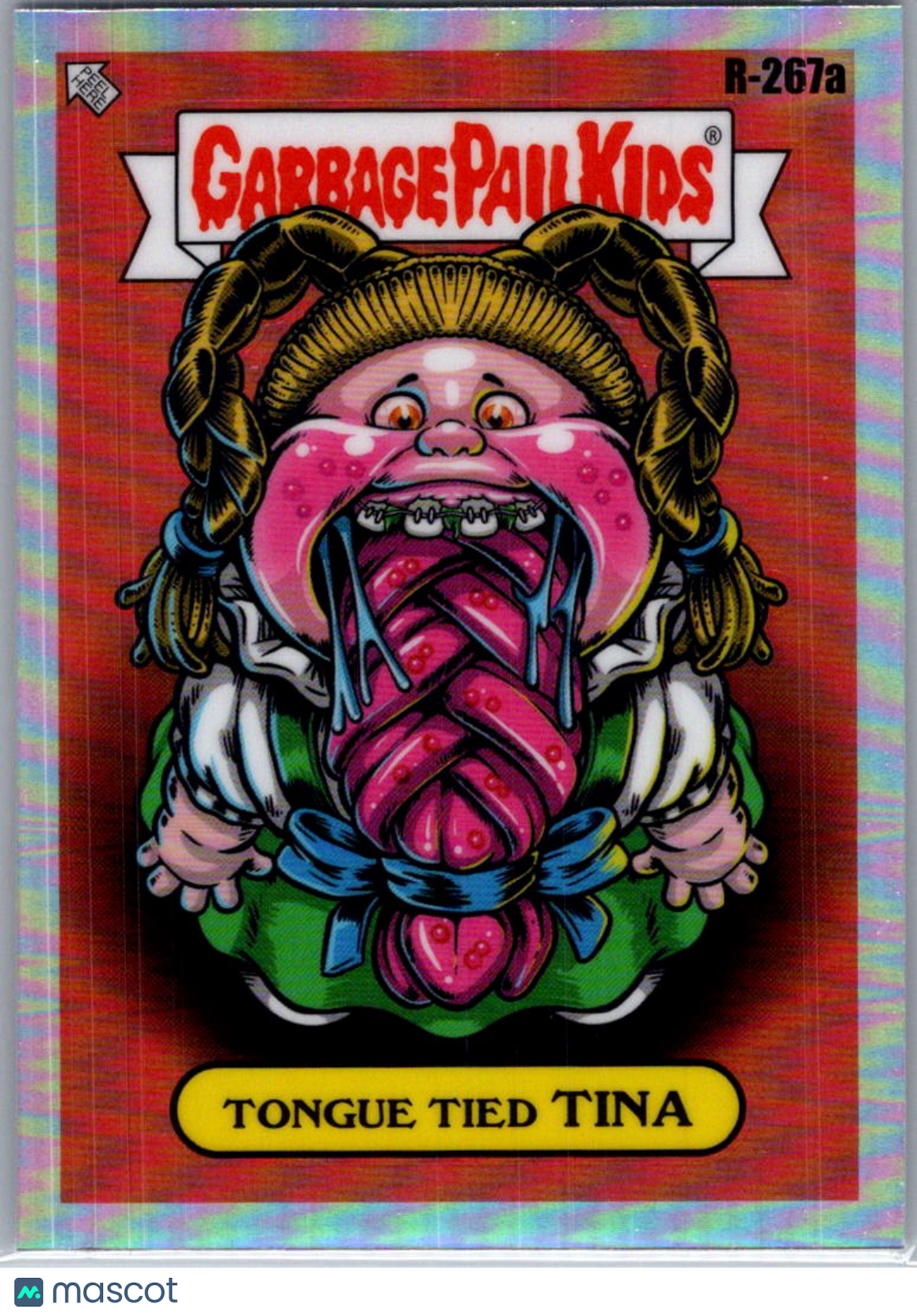 2024 Topps Garbage Pail Kids Tounge Tied Tina Sticker #R-267a