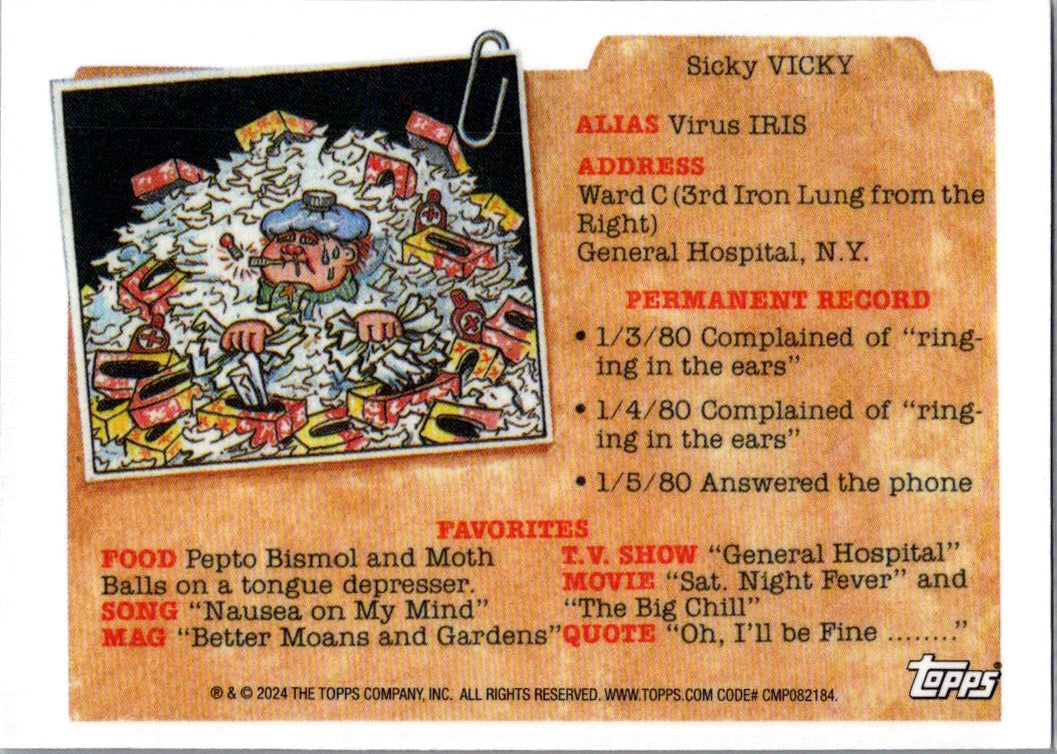 2024 Topps Garbage Pail Kids Cannibal Stu #R-270a