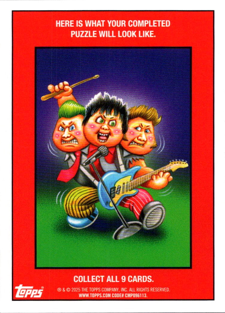 2025 Garbage Pail Kids Green Day Global Gordon #41a