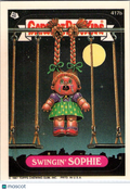 1987 Topps Garbage Pail Kids Series 10 Swingin' Sophie #417b