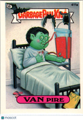 1987 Topps Garbage Pail Kids Series 10 Van Pire #411a