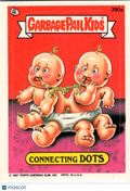 1987 Topps Garbage Pail Kids Original Series 10 Connecting Dots #390a