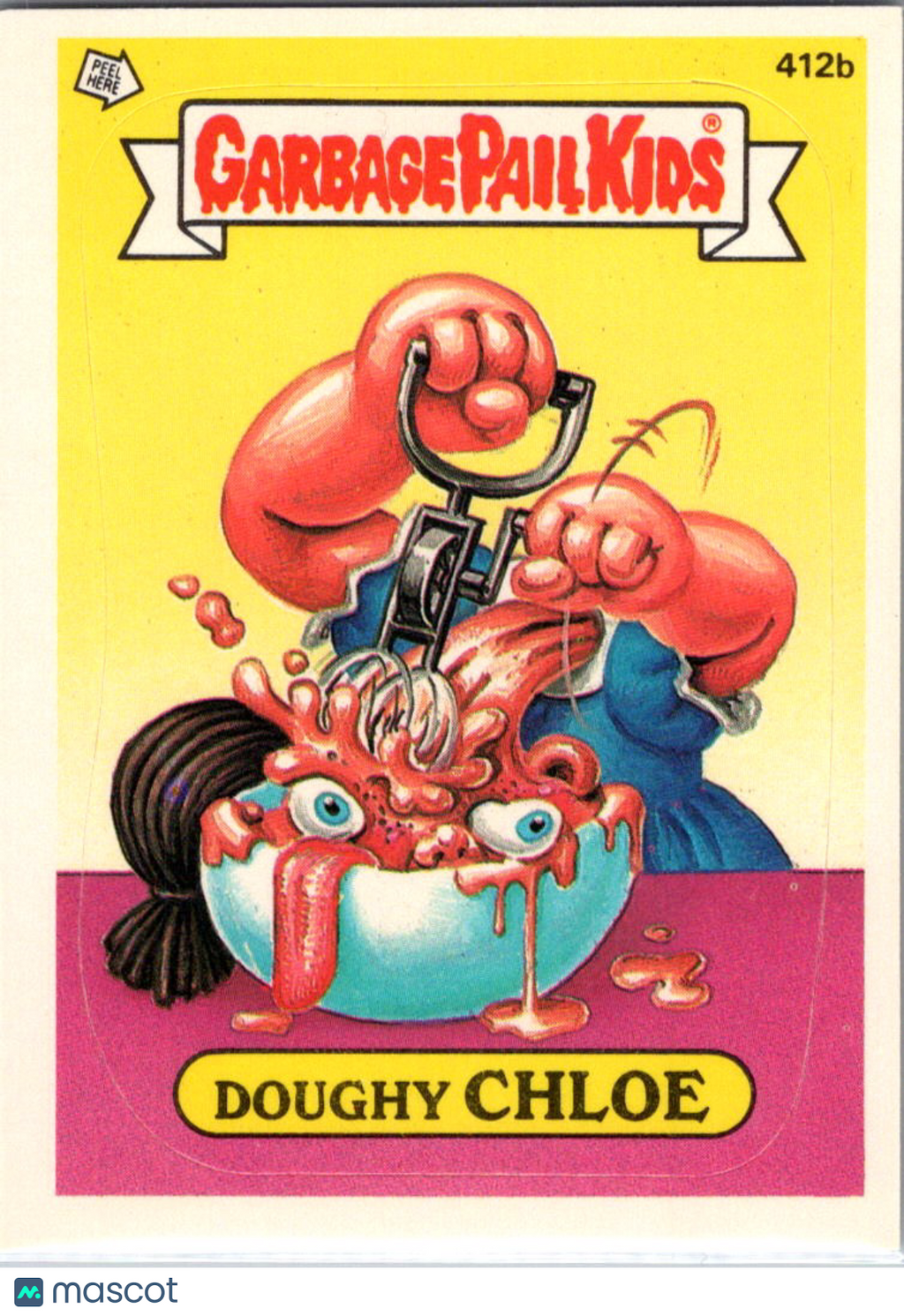 1987 Topps Garbage Pail Kids Original Series 10 Doughy Chloe #412b