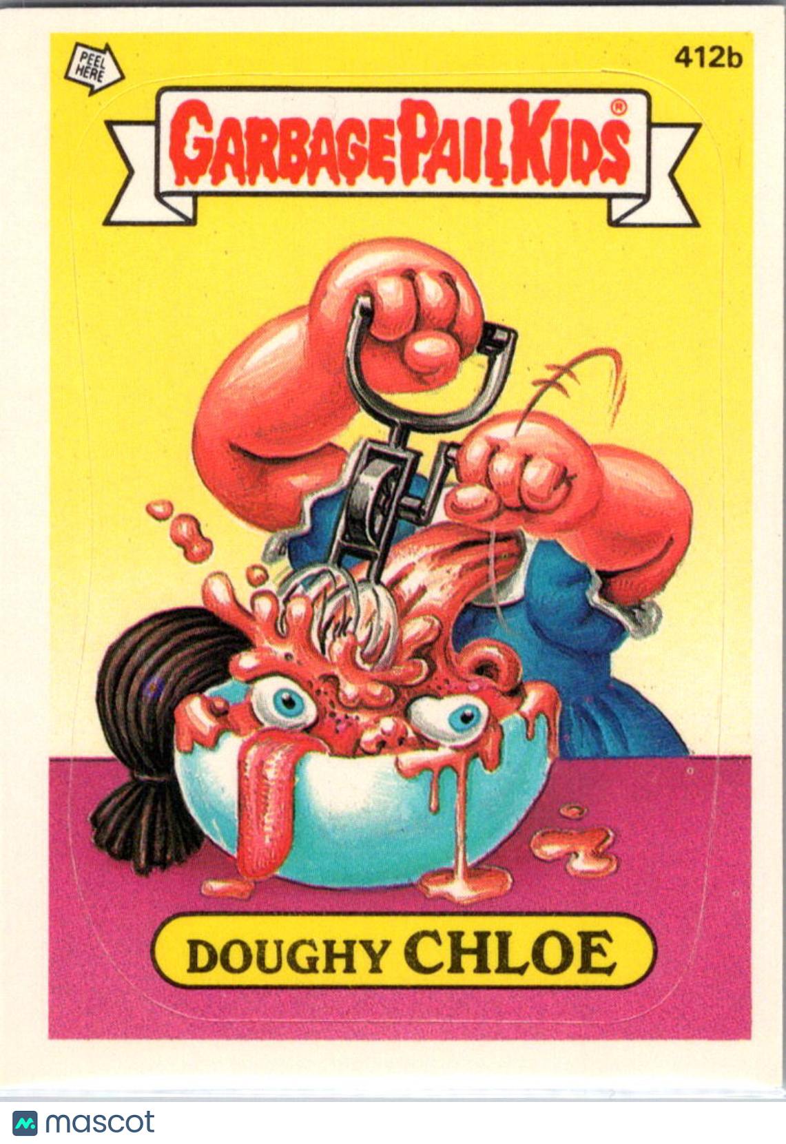 1987 Topps Garbage Pail Kids Original Series 10 Doughy Chloe #412b