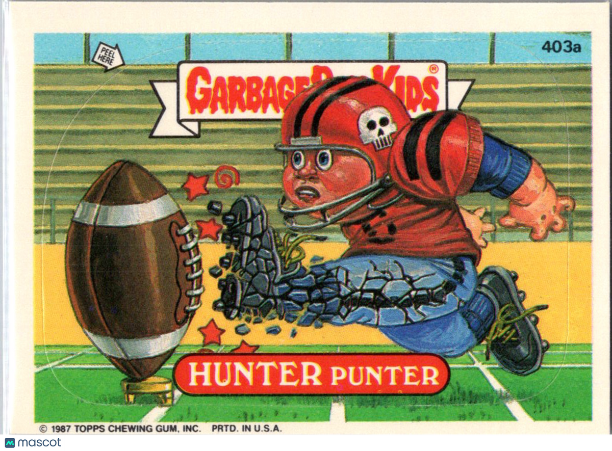 1987 Topps Garbage Pail Kids Original Series 10 Hunter Punter #403a