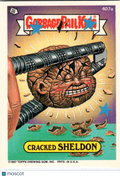 1987 Topps Garbage Pail Kids Cracked Sheldon Sticker #407a