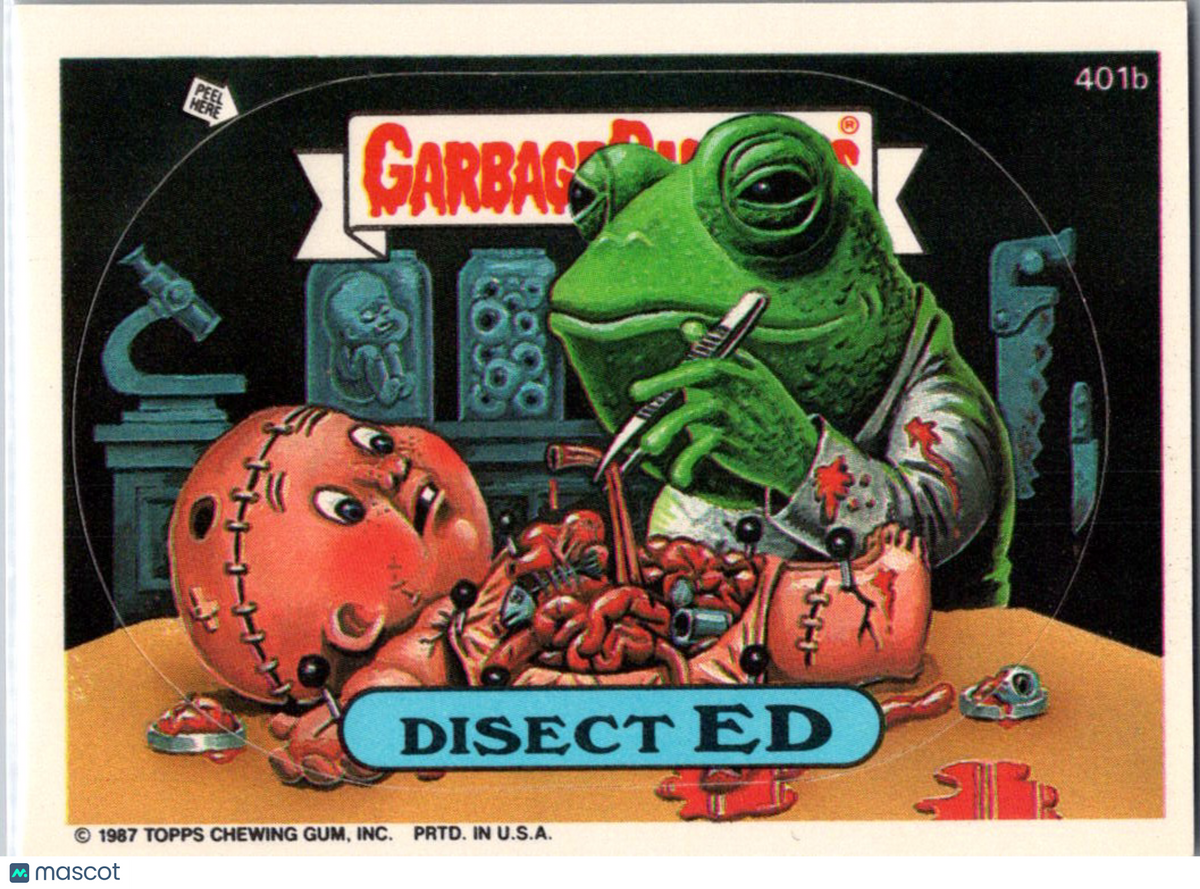 1987 Topps Garbage Pail Kids Series 10 Disect Ed #401b