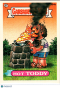 1987 Topps Garbage Pail Kids Series 10 Hot Toddy Sticker Checklist #384b