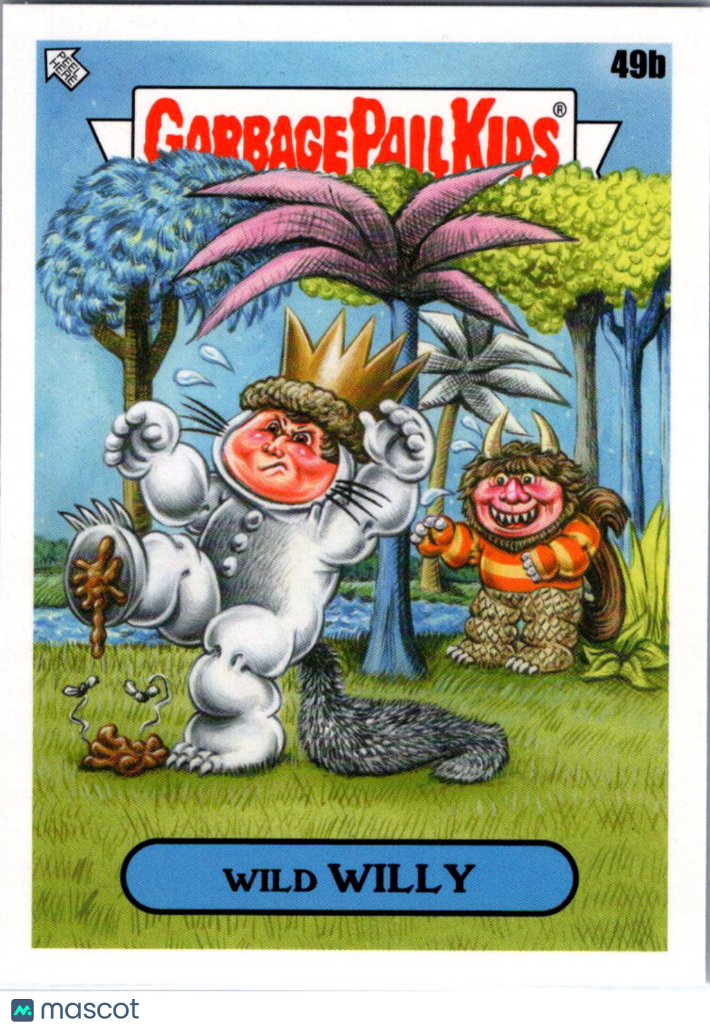 Wild Willy 2022 Topps Garbage Pail Kids Book Worms #49b