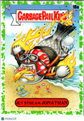 Jet Stream Jonathon 2022 Topps Garbage Pail Kids Book Worms Green Border #16a