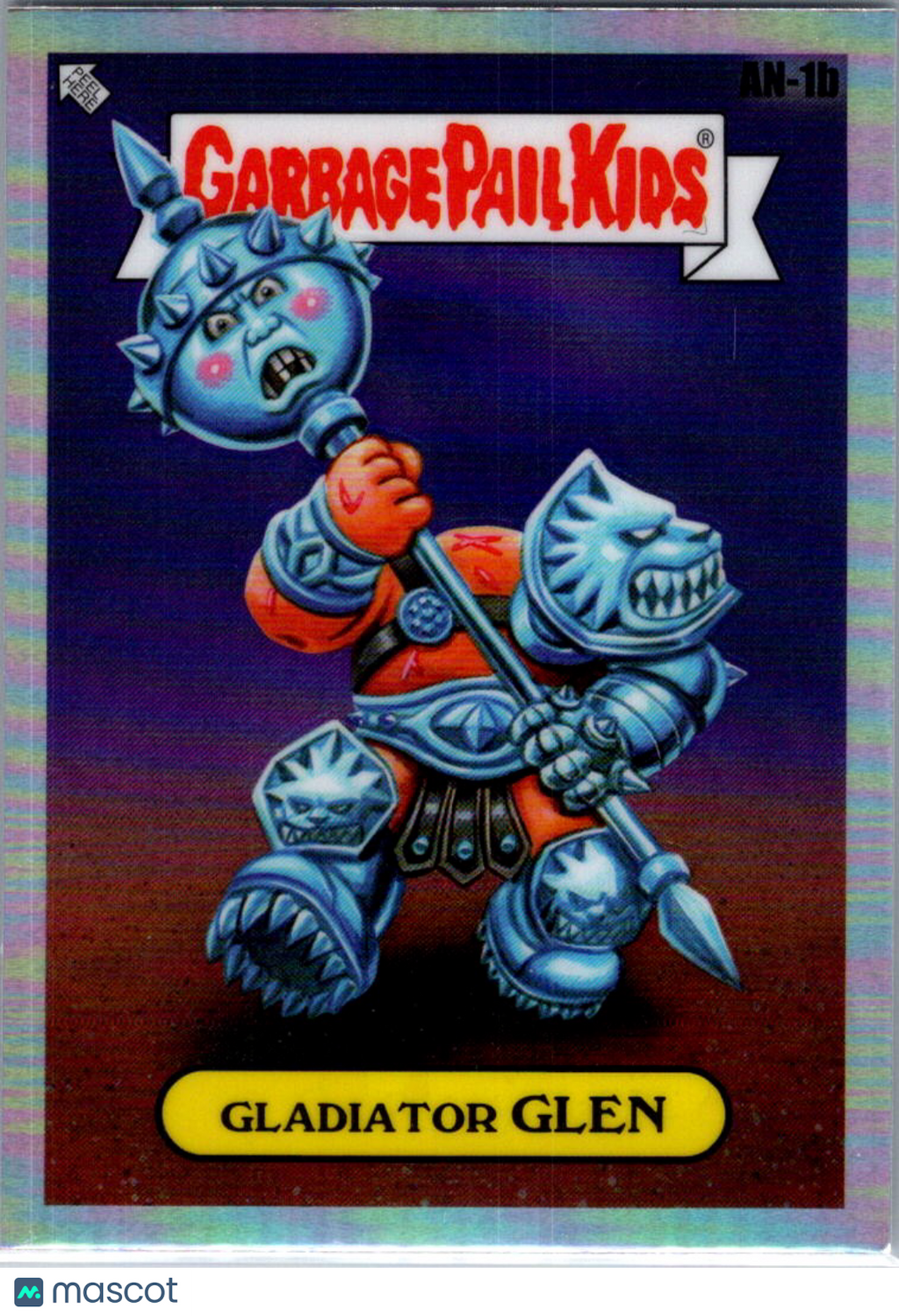 Gladiator Glen 2025 Topps Garbage Pail Kids Chrome Refractor #AN-1b