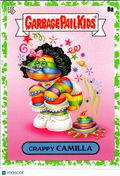 Crappy Camilla 2022 Topps Garbage Pail Kids Book Worms Green Slime Border #8a