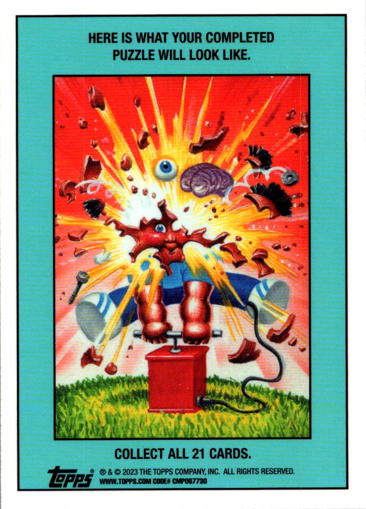 2023 Topps Garbage Pail Kids Moist Joyce Puzzle Back Sticker