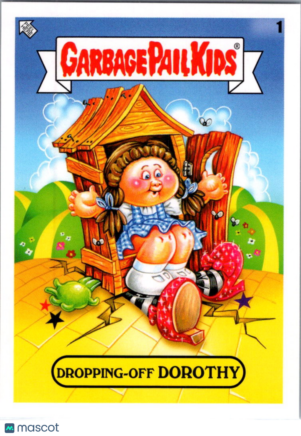 2022 Topps Garbage Pail Kids Dropping off Dorthy Sticker #1
